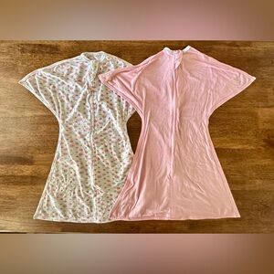 2 Sleeping Baby Zipadee Zip Transition Swaddle Lightweight Sleepsacks, M (6-12)